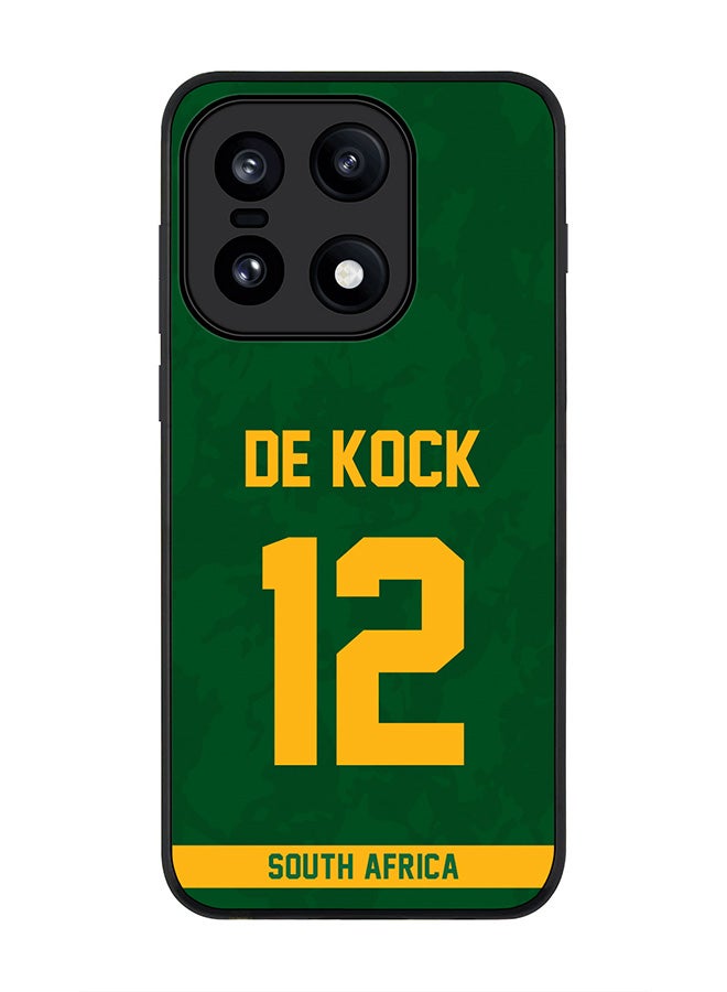 Stylizedd For OnePlus 15 Case,Slim fit Camera Protection, Shockproof Thin Phone cover  - South Africa Quinton de Kock, Jersey No 12 - Image 1